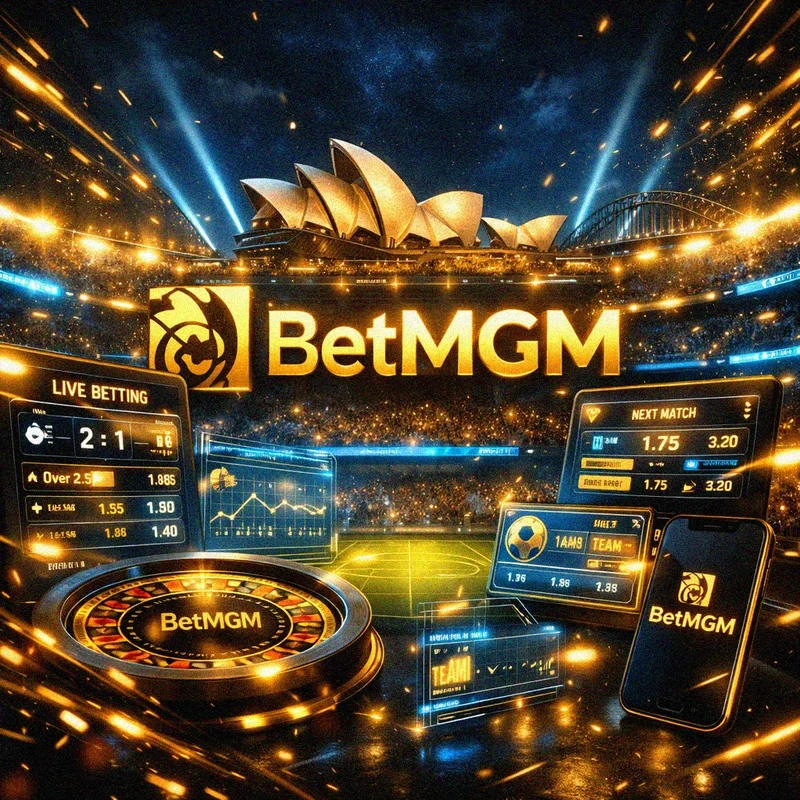 BetMGM sports betting platform active in Australia